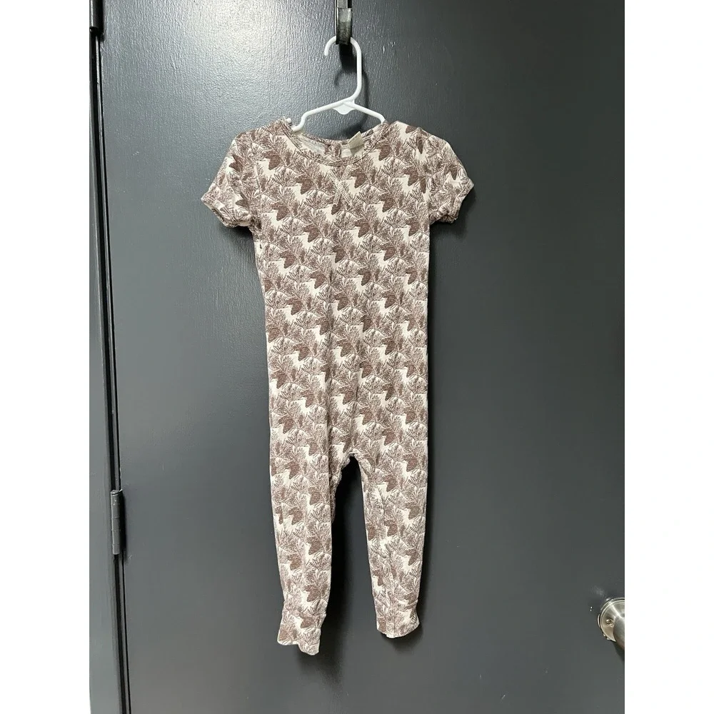 Kate Quinn Pinecone Short Sleeve One Piece Size 2T Bamboo